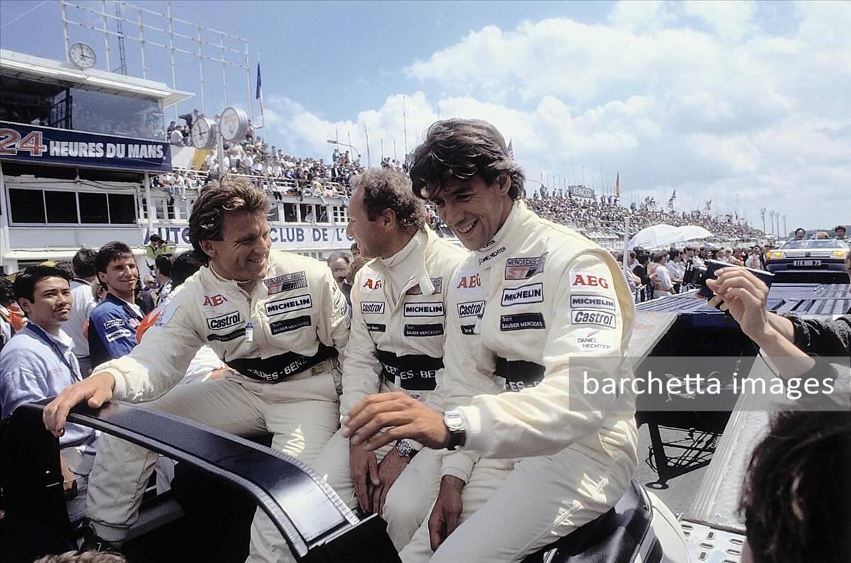 Winning Sauber-Mercedes C 9, Group C racing car: Jochen Mass / Manuel Reuter / Stanley Dickens