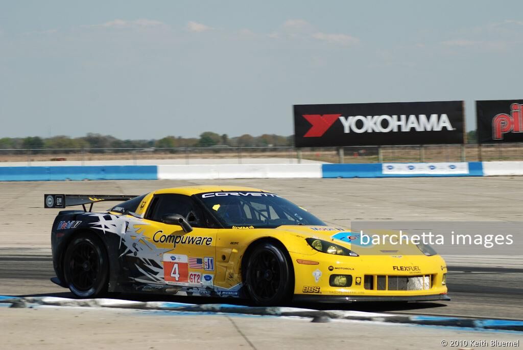 4 GT2 Chevrolet Corvette C6.R Beretta/Gavin/Collard;12h Sebring 2010