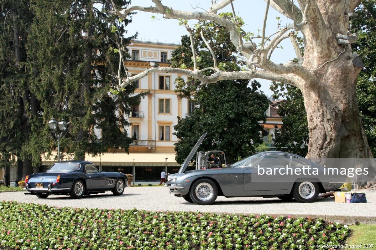 074 Ferrari 250 GT SWB California Spider by Scaglietti sn 2561GT;078 Lamborghini 400 GT 2+2 Coupé by Touring sn 0403