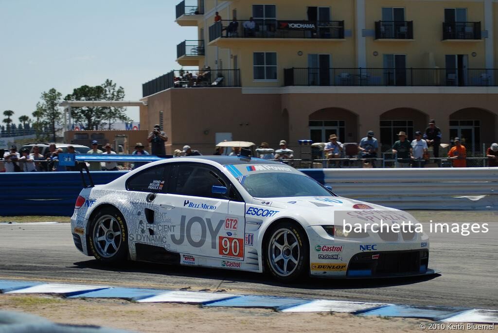 90 GT2 BMW E92 M3 Mueller/Hand/Priaulx;12h Sebring 2010