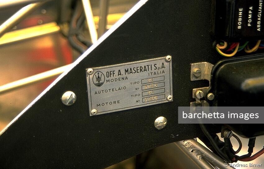 Maserati Birdcage Tipo 61 s/n 2463