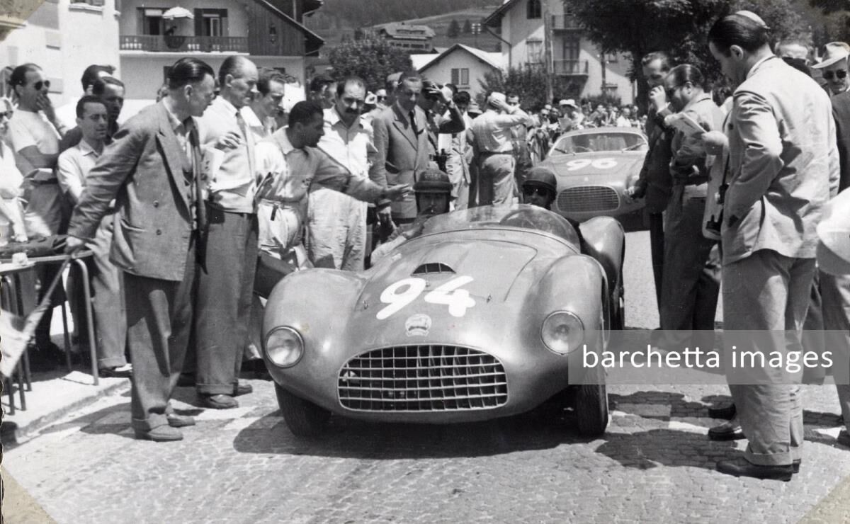 Fiat Ermini 1100 (94)  - Aldo Terigi - 13th .... Ferrari 212 MM Berlinetta Vignale s/n 0070M - Franco Cornacchia "Prova MI 444"  - dnf